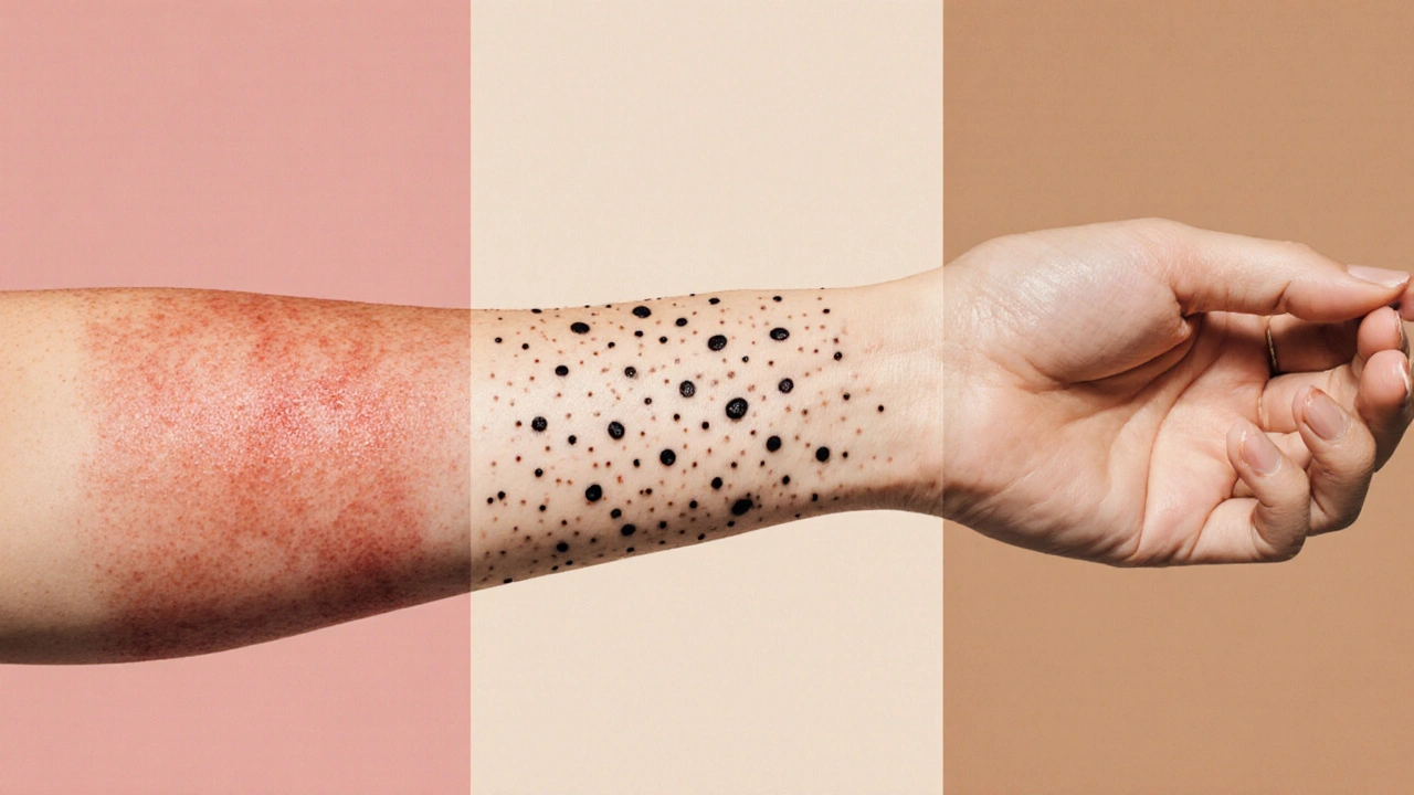 Postupné zotavení pokožky po IPL: červenání, vysoušení vlasů, hladká pleť.