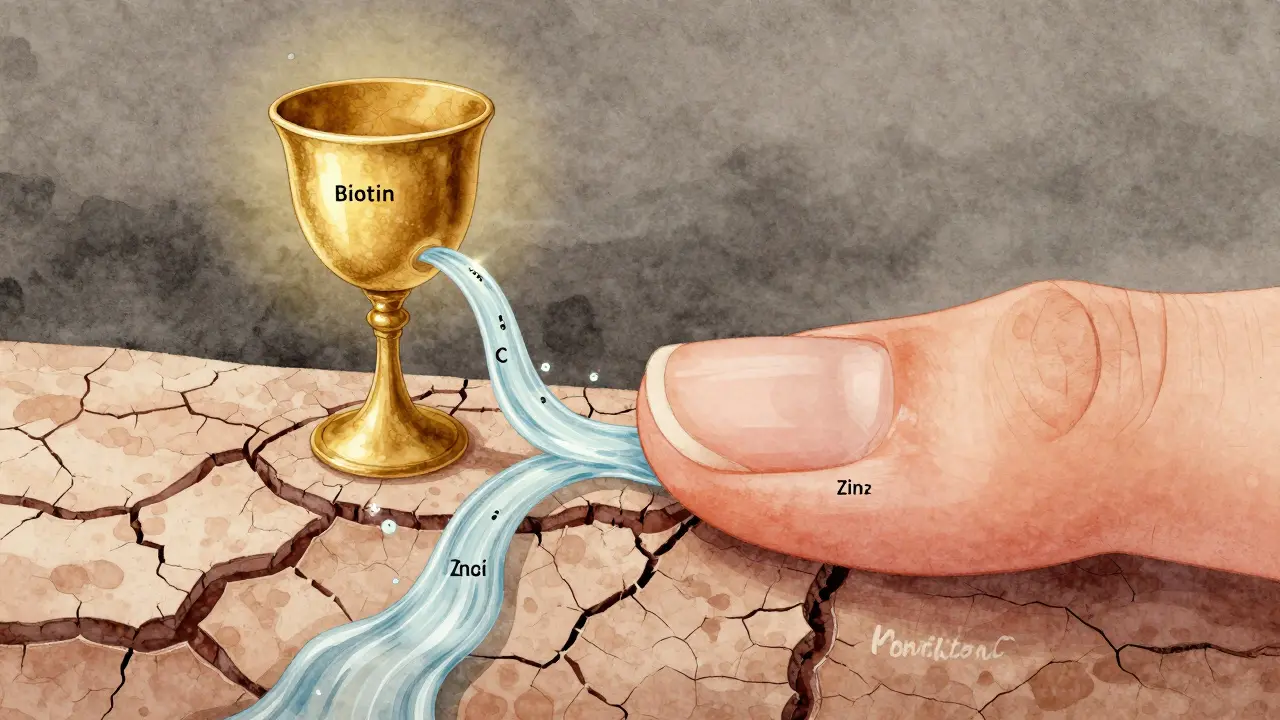 Křehký neht jako krajina napájená vitamíny a minerály.