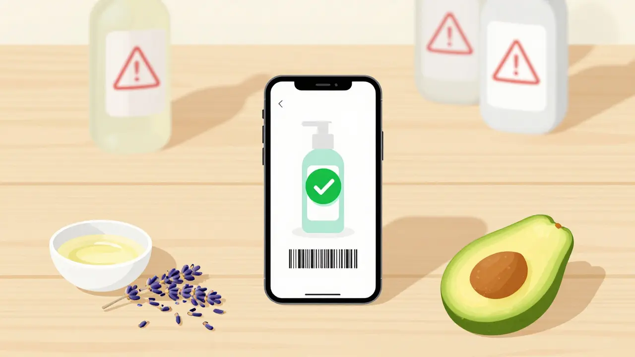 Chytrý telefon skenuje bezpečnost kosmetického produktu